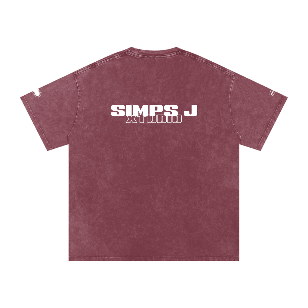 Snow Washed Oversized Cotton T-Shirt