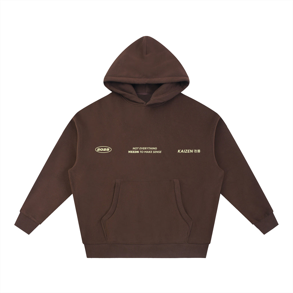 Essential Oversized Boxy Fit Fleece Hoodie