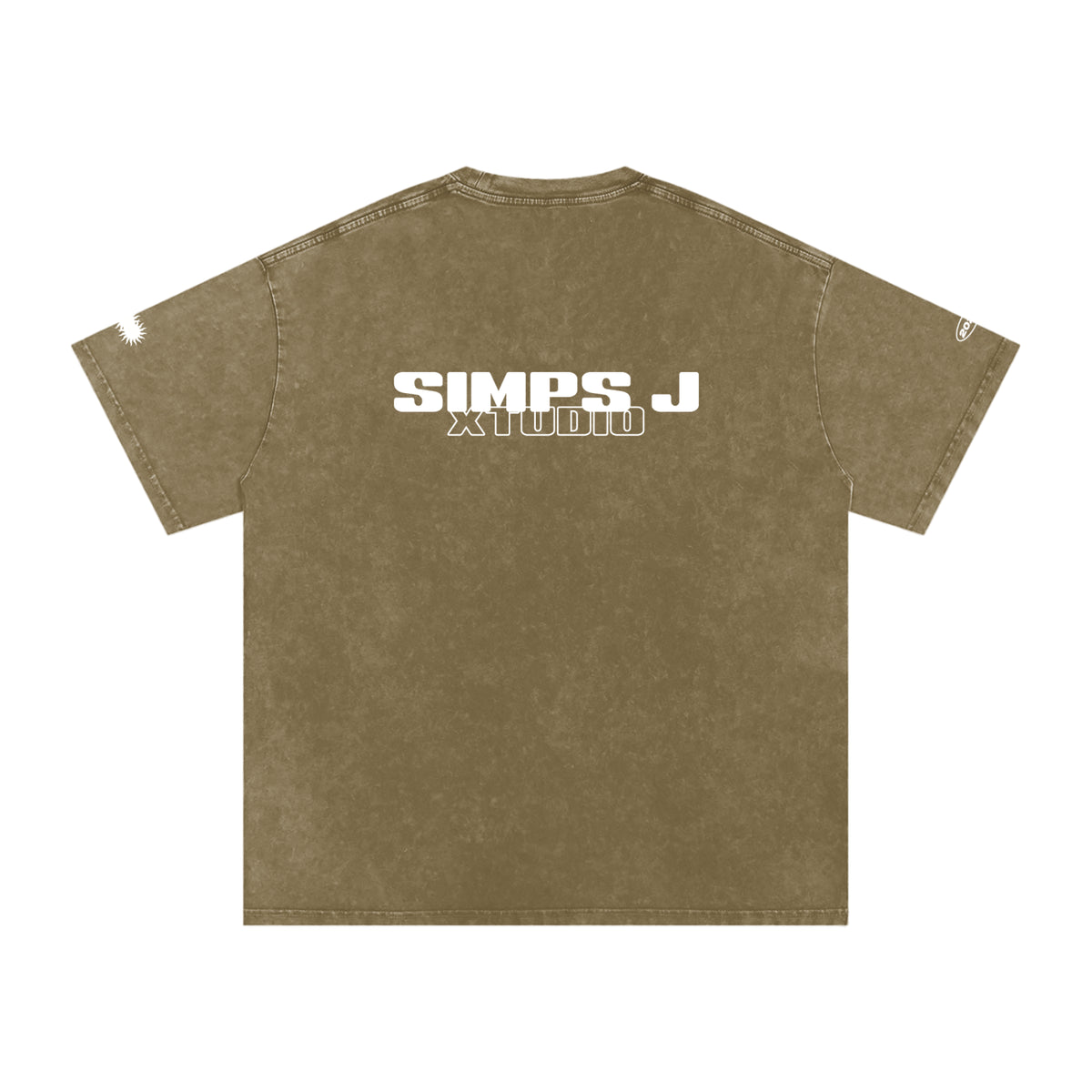 Snow Washed Oversized Cotton T-Shirt