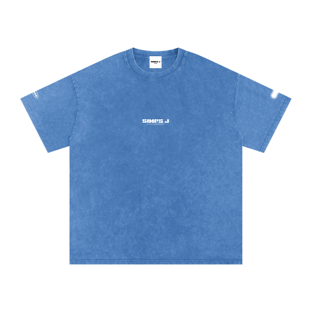 Snow Washed Oversized Cotton T-Shirt