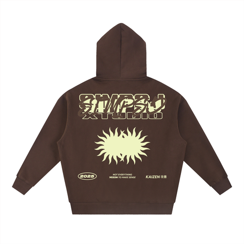 Essential Oversized Boxy Fit Fleece Hoodie