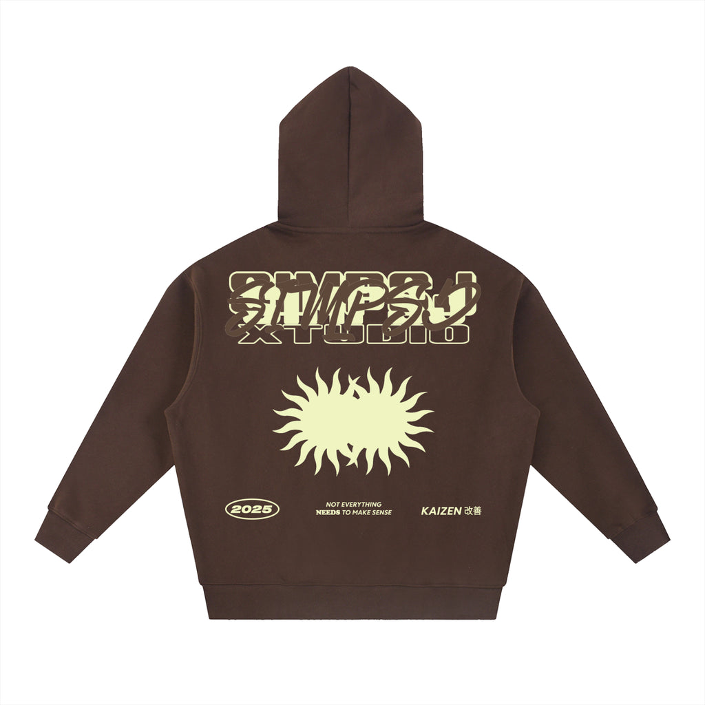 Essential Oversized Boxy Fit Fleece Hoodie