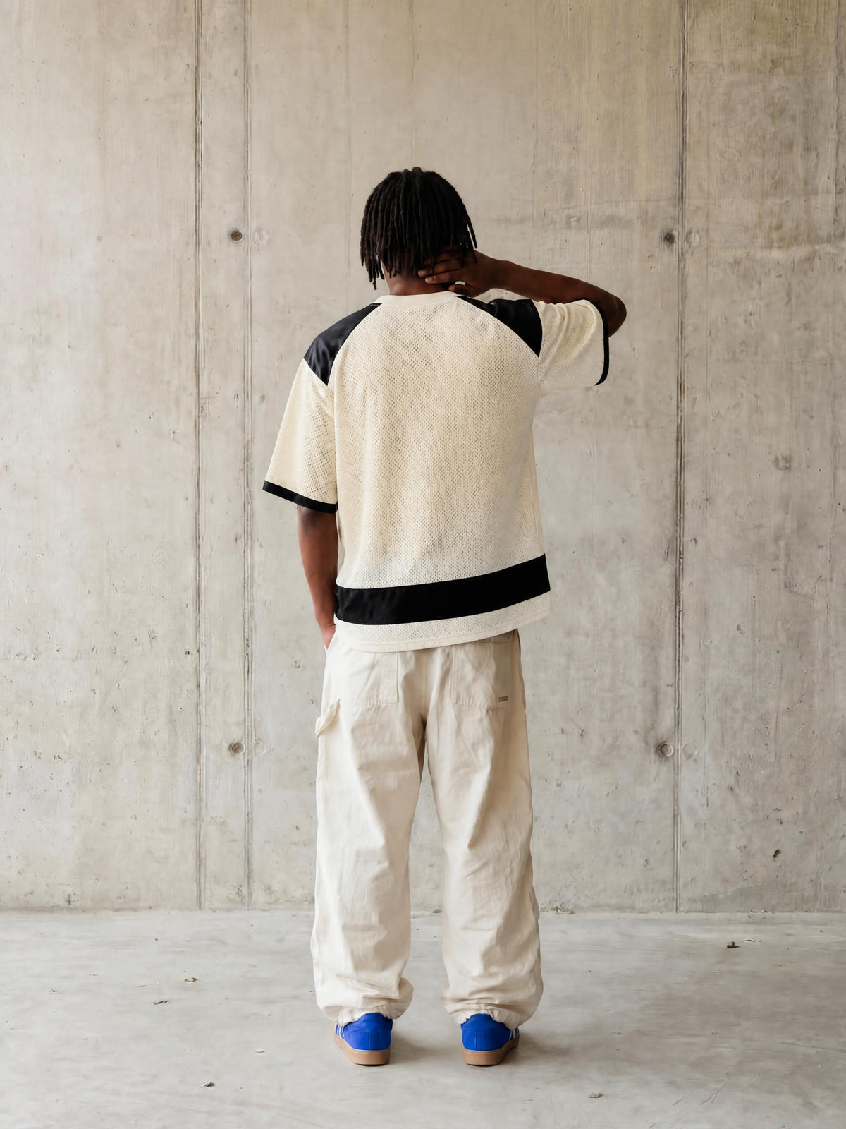 Unisex Raglan Sleeve Mesh Boxy T-Shirt