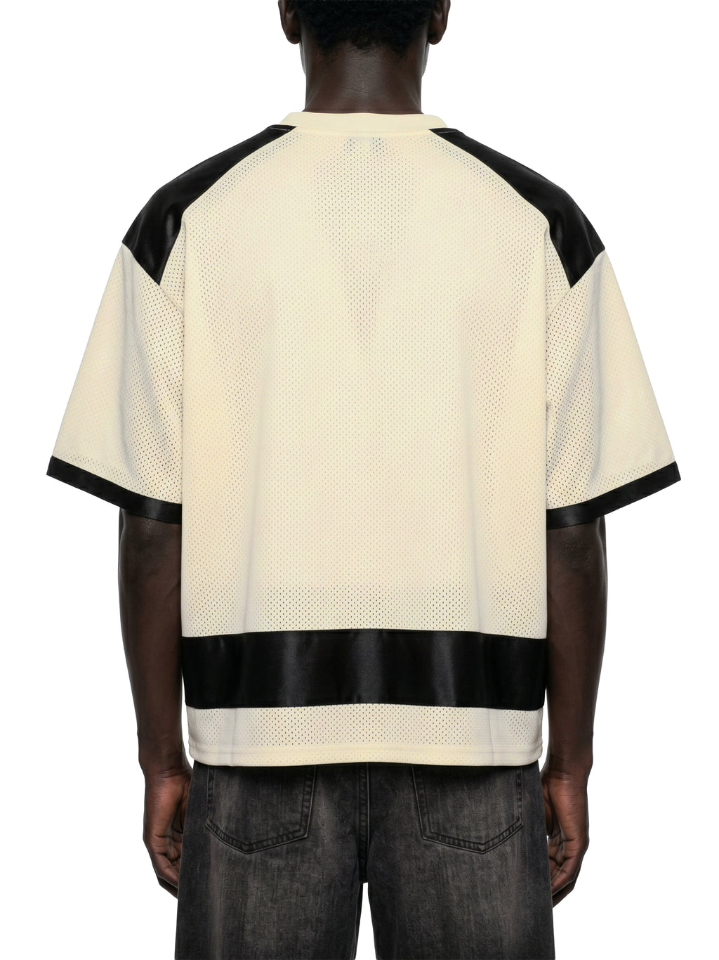 Unisex Raglan Sleeve Mesh Boxy T-Shirt