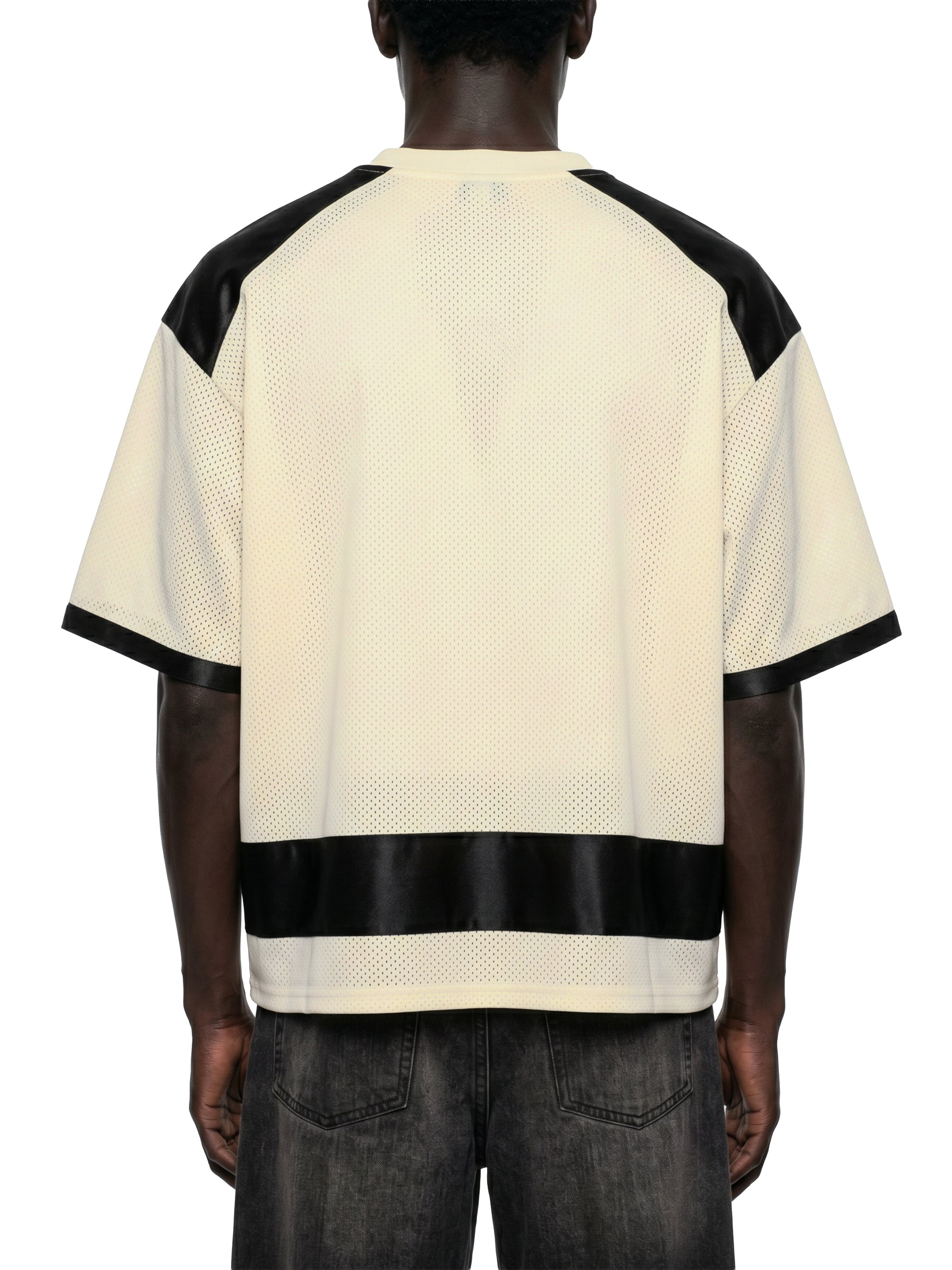 Unisex Raglan Sleeve Mesh Boxy T-Shirt